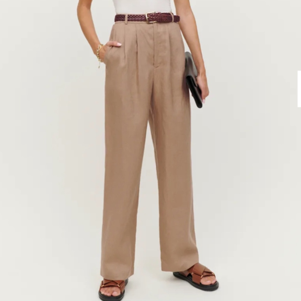 Reformation Vesta Pant Khaki - Size 0